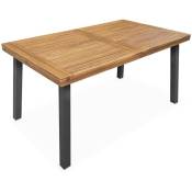 Sweeek - Table intérieur / extérieur Santana en bois et métal 6 places. 150cm - Bois