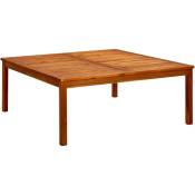 Table basse de jardin 110x110x45 cm Bois solide d'acacia