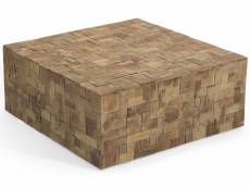 Table d'appoint en bois de teck 80x80 cm gambo 30981