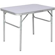 Table pliante valise - table de jardin pliante, table pliable, table camping - gris