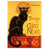 Tableau affiche artistique vintage Tournée Du Chat