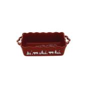 Table&cook - Plat rectanglulaire 27cm grès festonne tartiflette rouge