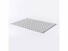 Tapis d'extérieur rectangulaire 120x180 cm,blanc et gris. S61623661