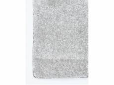 Tapis grand dimensions epaissia gris 70 x 140 cm fabriqué en europe tapis de salon moderne design par unamourdetapis