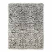 Tapis Shaggy / 140 x 200 cm - Poils longs - Hay gris en tissu