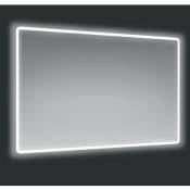 Toscohome - Miroir 120x70 cm avec cadre led rétro-éclairé