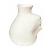 Vase en porcelaine blanc tête à l'envers - Pols Potten