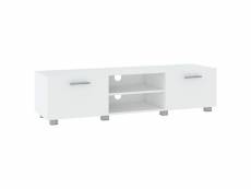 Vidaxl meuble tv blanc 140x40x35 cm bois d'ingénierie