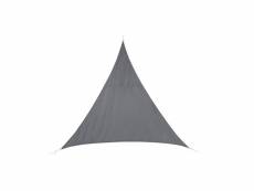 Voile d'ombrage triangulaire curacao - 5 x 5 x 5 m - bleu gris