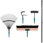 Vonroc - Lot d'outils de jardinage 4-en-1 système