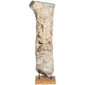 Zen Et Ethnique - Statue masque Déco en bois 105 cm