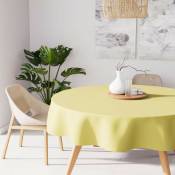 Alix Nappe anti-tâches, Polyester, Vert citron, par Soleil d'ocre - Diametre 180 cm - Vert