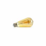 Ampoule LED COB A FILAMENT 8W (70W) E27 Blanc chaud 2700°K ST64 golden