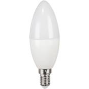 Ampoule led, E14, 470 lm rempl. 40 w, ampoule bougie, blanc chaud Xavax
