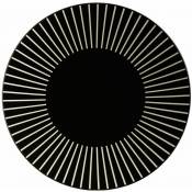 Assiette plate Sun - Diam. 27 cm - Diam. 27 - Noir