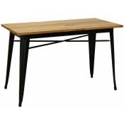 Aubry Gaspard - Table industrielle en métal et bois