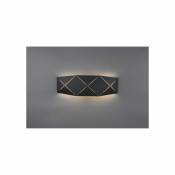 Boutica-Design Applique Zandor Noir Mat 1x13W SMD LED