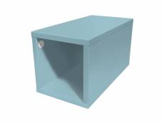 Cube de rangement bois 25x50 cm 25x50 bleu pastel CUBE25-BP