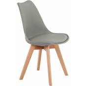 Eggree - Chaise de salle à manger design contemporain scandinave-Gris