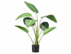 Emerald plante artificielle strelitzia 120 cm en pot vert