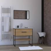 Ensemble meuble complet - Meuble + Vasque + Miroir