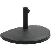 Furniture Limited - Socle demi-rond de parasol Polyrésine 15 kg