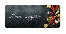 Id Mat - Tapis de cuisine - 50x120 cm - Bon appétit