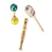Instruments de musique en bois de schima et bouleau