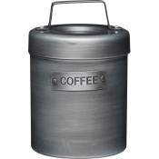 Kitchencraft - Boîte à café industrielle pour la cuisine, style vintage, métal, 1L, gris