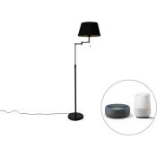 Ladas - led Lampe sur pied bras articulé - 1 lumière - h 150 cm - Noir - Moderne - éclairage intérieur - Salon i Chambre - Noir - Qazqa