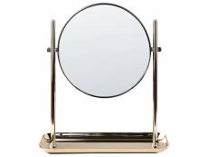 Miroir de table doré ø 20 cm finistere 368049