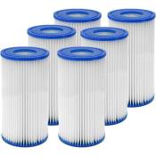 Paquet de 6 filtres de remplacement pour cartouche filtrante de piscine Intex Type a 29002, cartouche filtrante de spa filtre de nettoyage de piscine