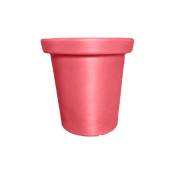 Plast'up Rotomoulage - Pot de fleurs rond xxl delight 75l-ROUGE FRAISE-60.0000cm - rouge fraise