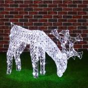 Renne de Noël mangeant de l'herbe 3D Acrylique 100