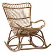 Rocking chair Monet - Sika Design marron en fibre végétale