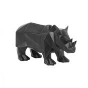 Statue Origami Rhino Present Time Noir - Noir