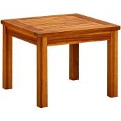 Table basse de jardin 45x45x36 cm Bois solide d'acacia
