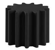 Table basse Gear / Pouf - Ø 55 x H 43 cm - Slide noir en plastique