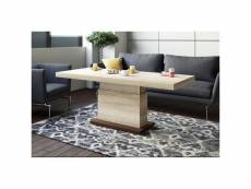 Table basse relevable extensible 120-170 x 75 x 50-65