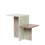 Table d'appoint Distinct / Pierre acrylique - Ferm Living multicolore en pierre