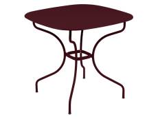 Table de jardin en métal Carronde Opera+ 82 x 82 cm Cerise Noire - Fermob