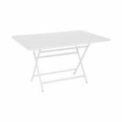 Table pliante Caractère / 128 x 90 cm - 6 personnes / Métal - Fermob blanc en métal