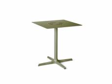 Table toledo aire 700x700 mm - resol - gris - aluminium, aluminium laqué, phénolique compact 700x700x740mm