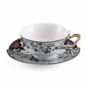 Tasse à thé Hybrid Aspero / Set tasse + soucoupe - Seletti multicolore en céramique