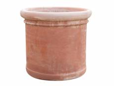 Vase conca vieilli, terre cuite toscane l62xpr62xh55