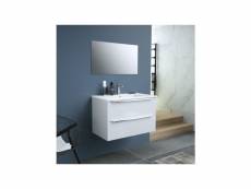 Zoom ensemble meuble de salle de bain - l 60 - blanc ZOOMSET80WHT