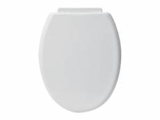 Abattant wc standard blanc avec kit de fixation - tendance