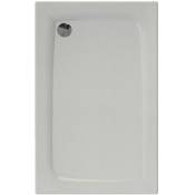 Allibert - Receveur de douche extra-plat texture effet pierre mooneo rectangle 140 x 90 cm blanc - Blanc