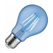 Ampoule led Spécial - Bulbe - Verre clair - E27 - 1W - Bleu