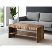 Bestmobilier - Come - table basse - bois - 120 cm - style contemporain - bois - Bois